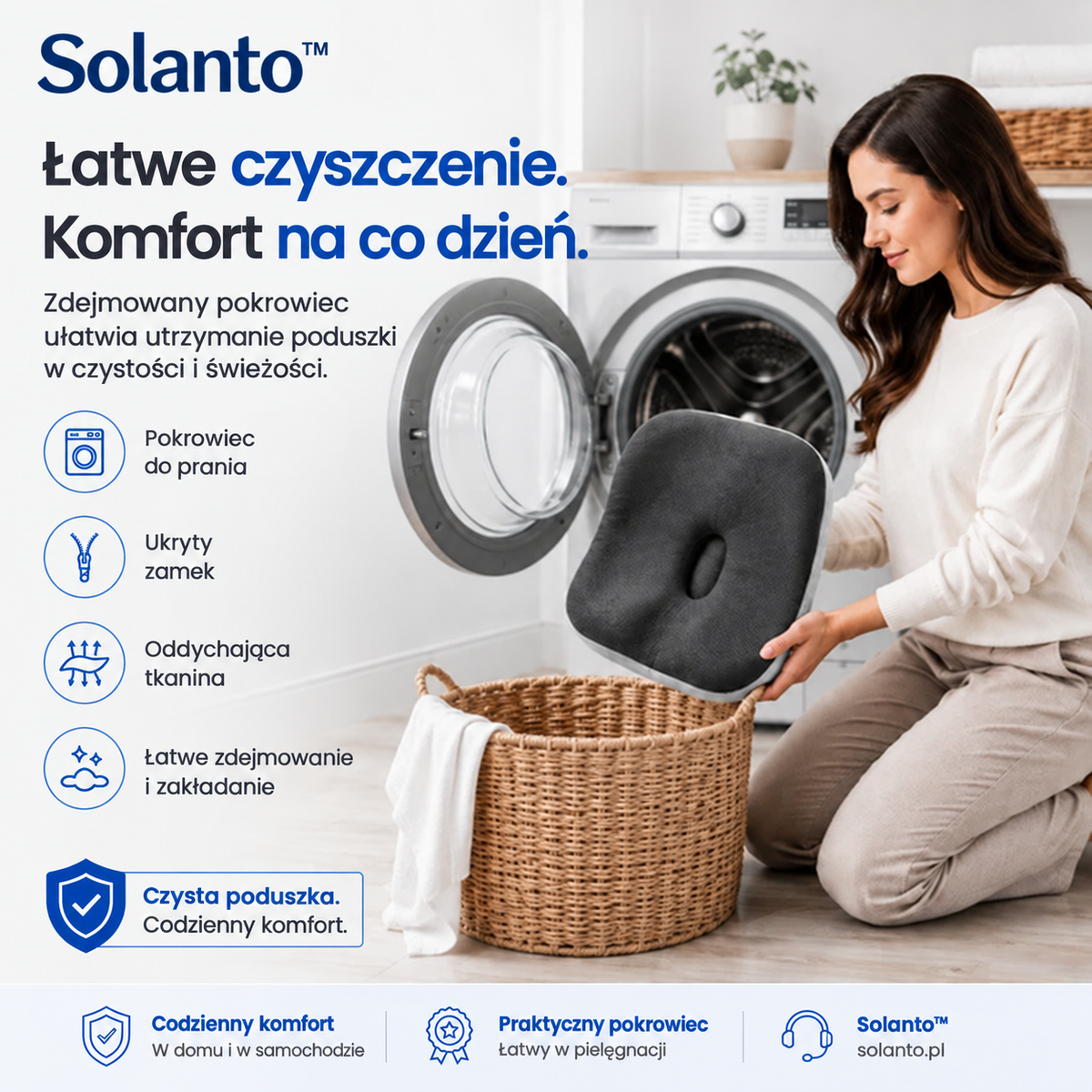 Solanto™ Poduszka do siedzenia z podparciem lędźwiowym